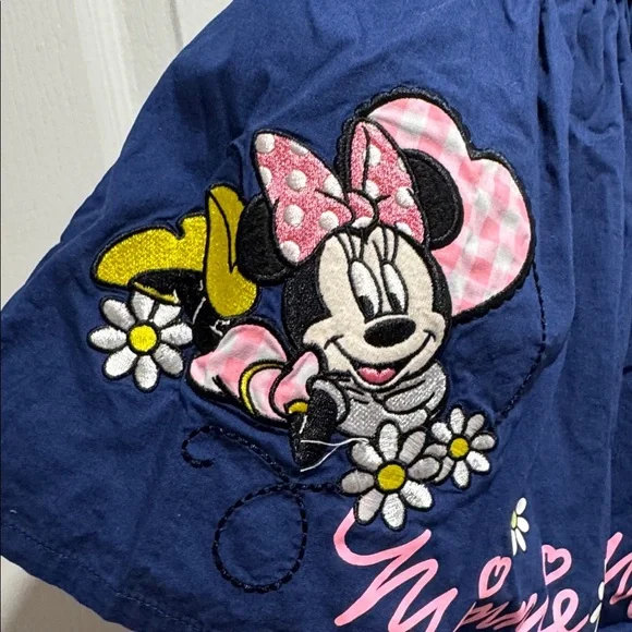 500-Disney baby navy blue & pink Minnie Mouse dress with bow details - Picture 2 of 8